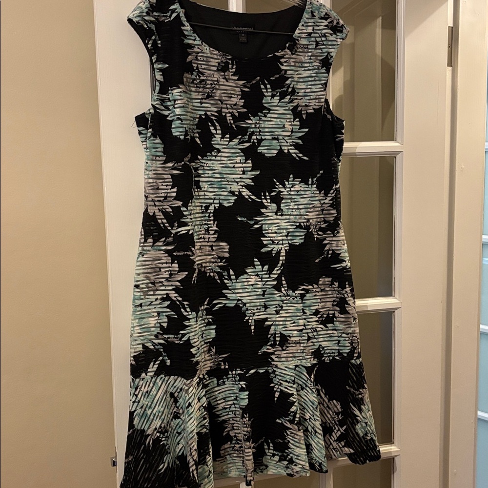 Dress with a flounce